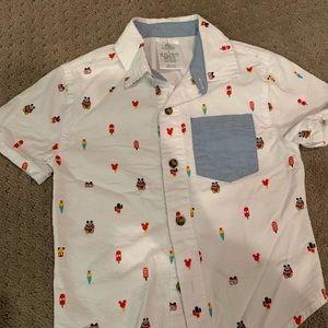 Disney Button down - toddler boy 4T